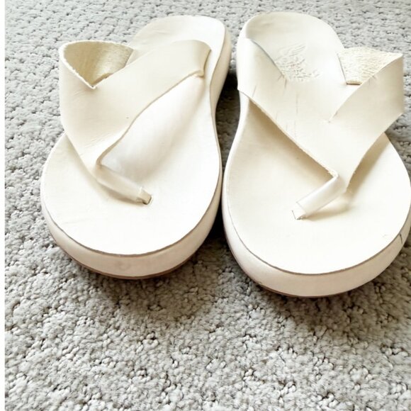Ancient Greek Sandals Charys Comfort flip flops 37/7 in White - Picture 3 of 11